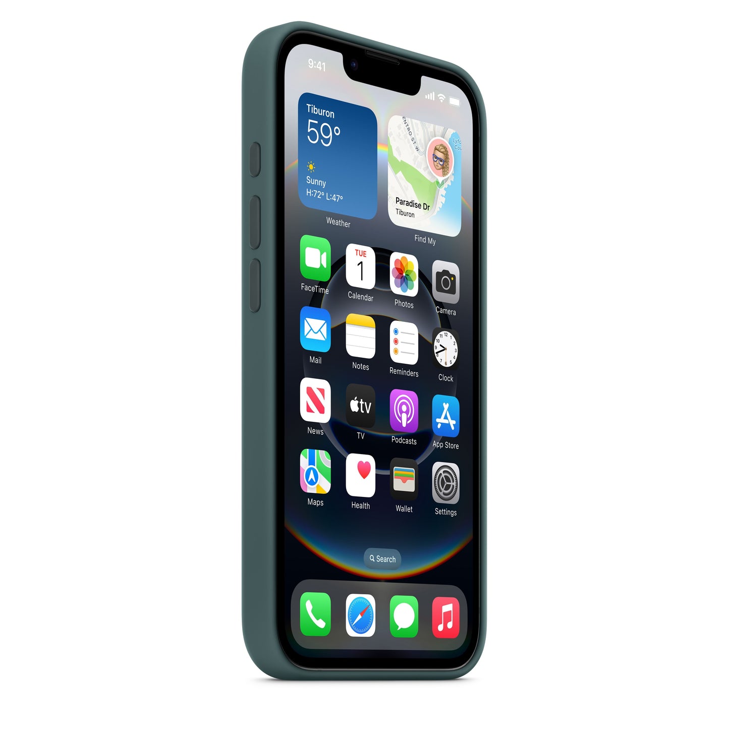 iPhone 16e Silicone Case  Lake Green