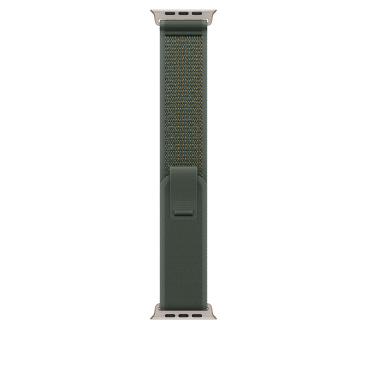 49mm Green Trail Loop  S/M - Natural Titanium Finish
