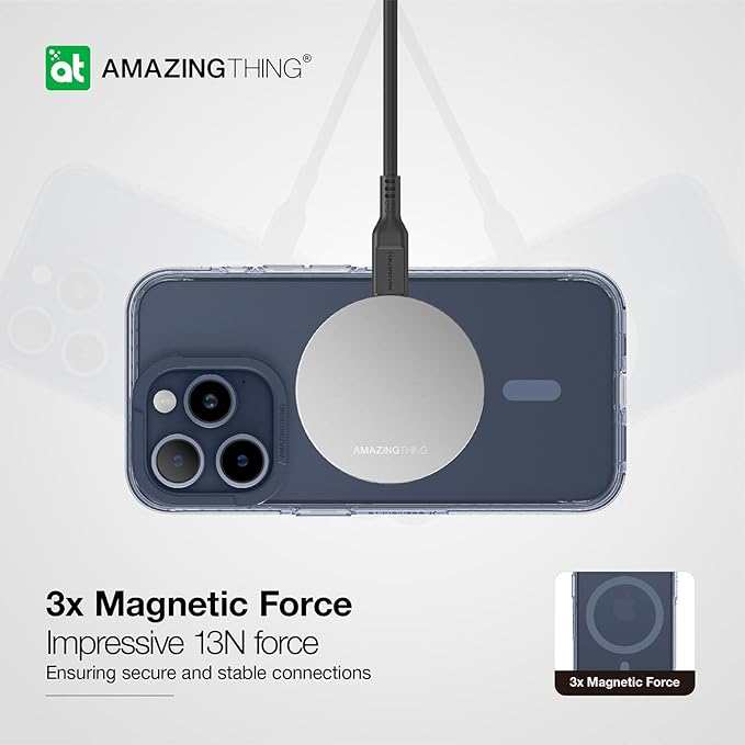 AmazingThings Titan Pro Magnetic Case for iPhone 15 Pro Max - Blue