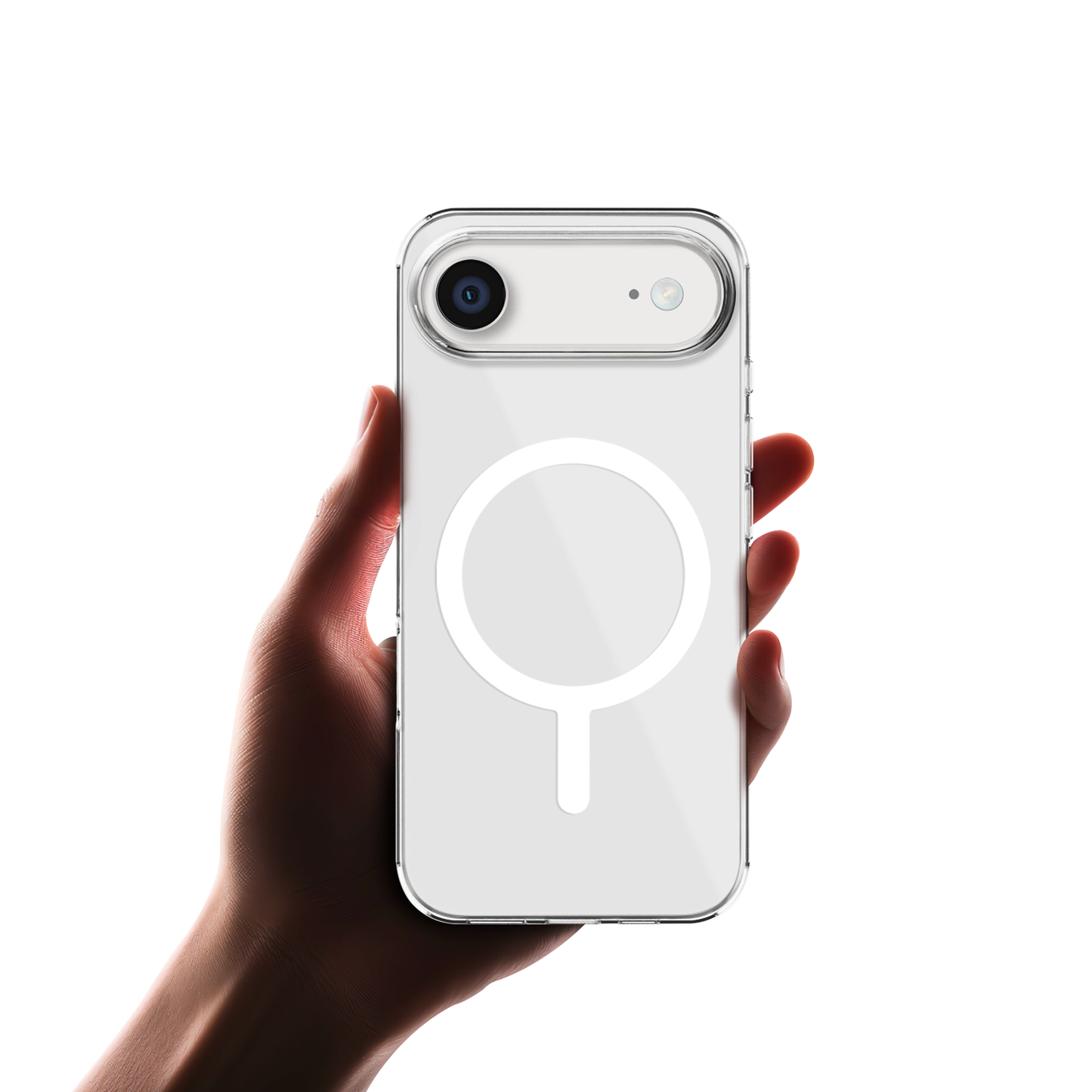 Gripp CLEAR MAGSAFE Case for Apple iPhone Air (6.5") with White Ring - Clear