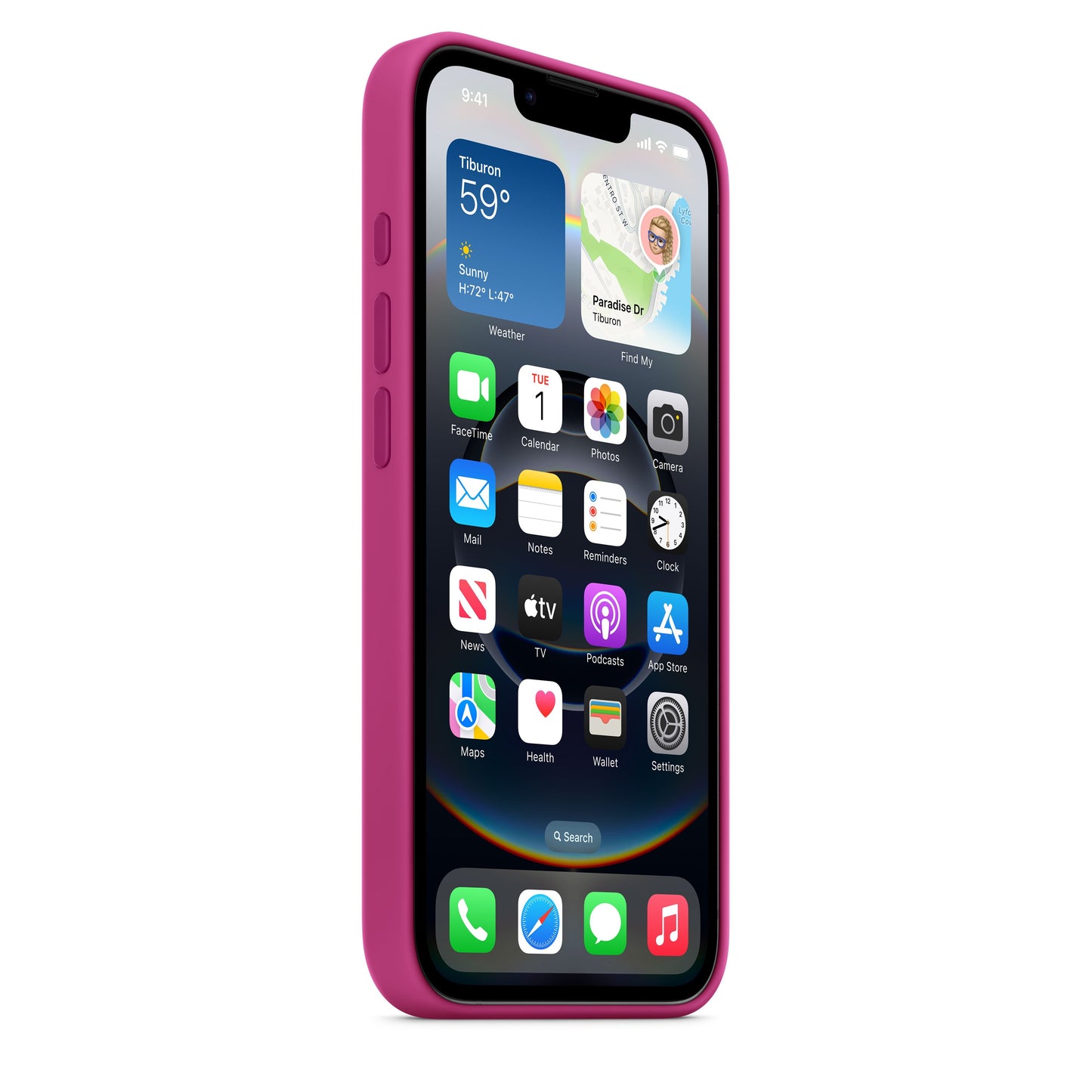 iPhone 16e Silicone Case  Fuchsia