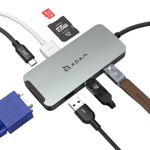 Casa Hub A08 Usb-C 8-In-1 Multi Function Hub Grey