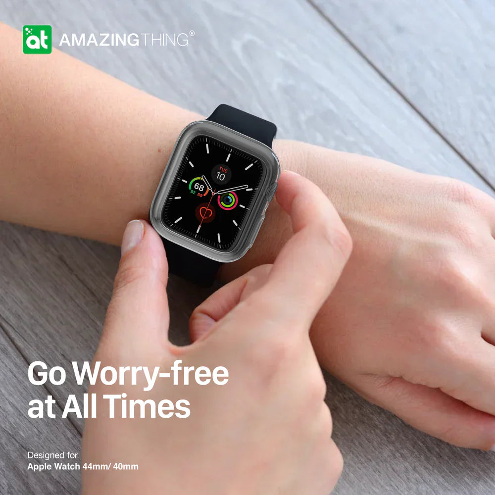 AmazingThing OUTRE Case with Screen Protector for Apple Watch 40mm - Clear