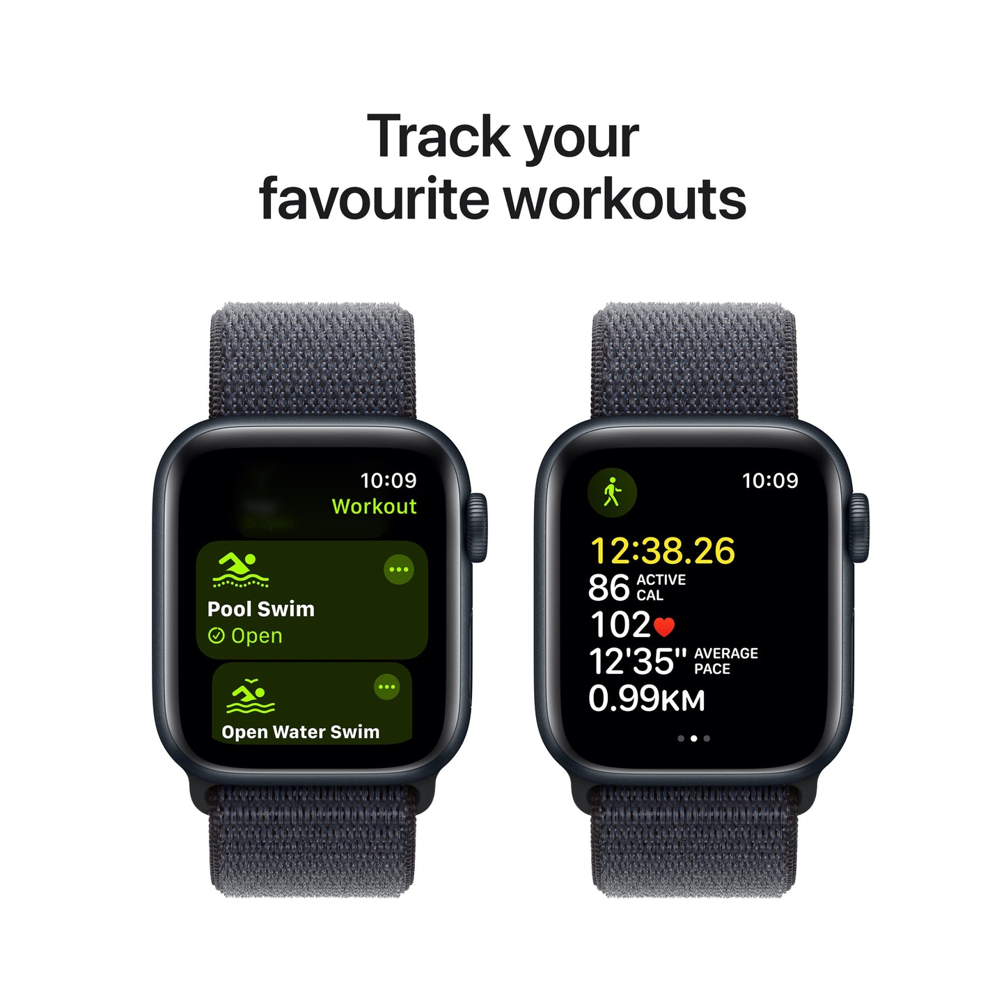 Apple Watch SE GPS + Cellular 40mm Midnight Aluminium Case with Ink Sport Loop
