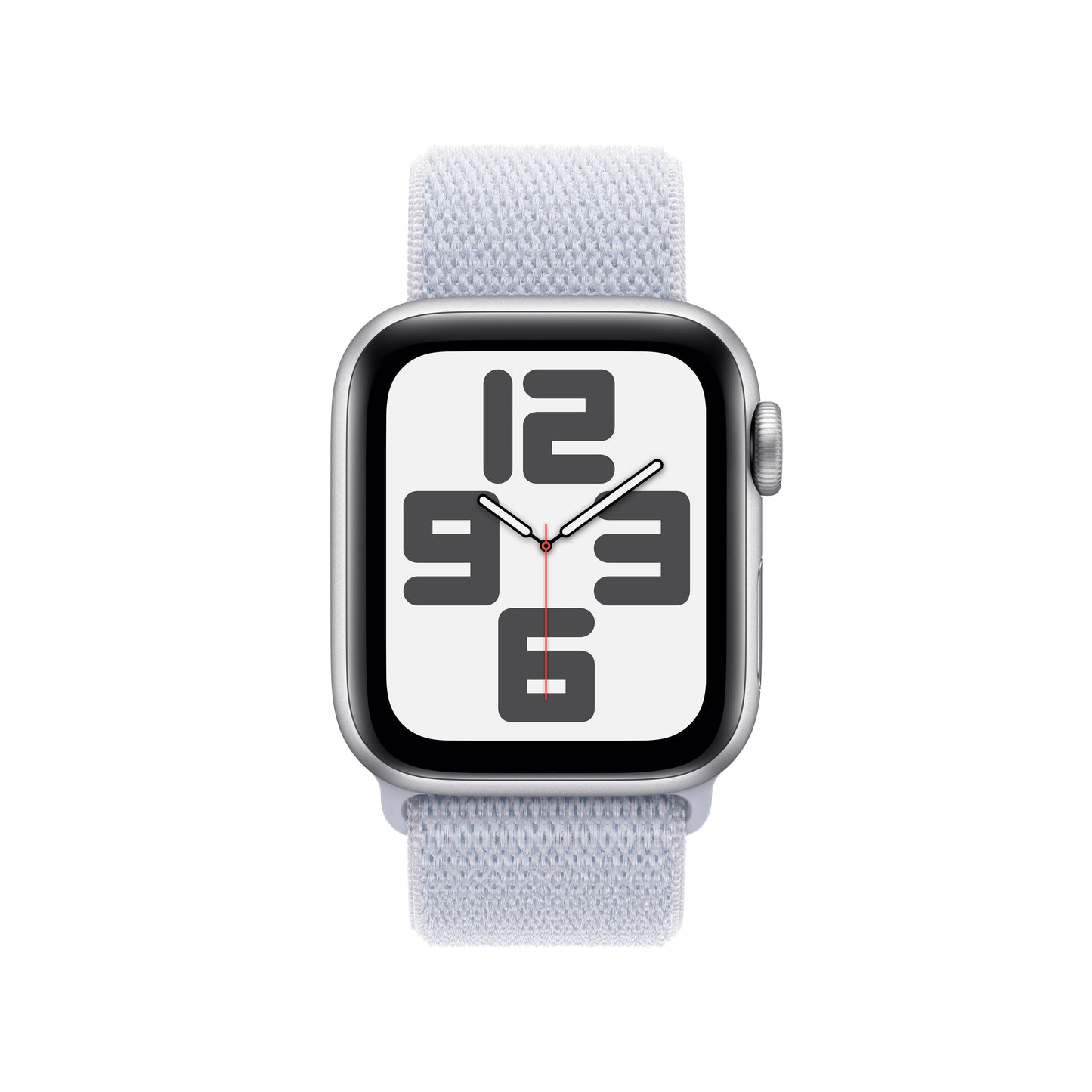 Apple Watch SE GPS + Cellular 40mm Silver Aluminium Case with Blue Cloud Sport Loop