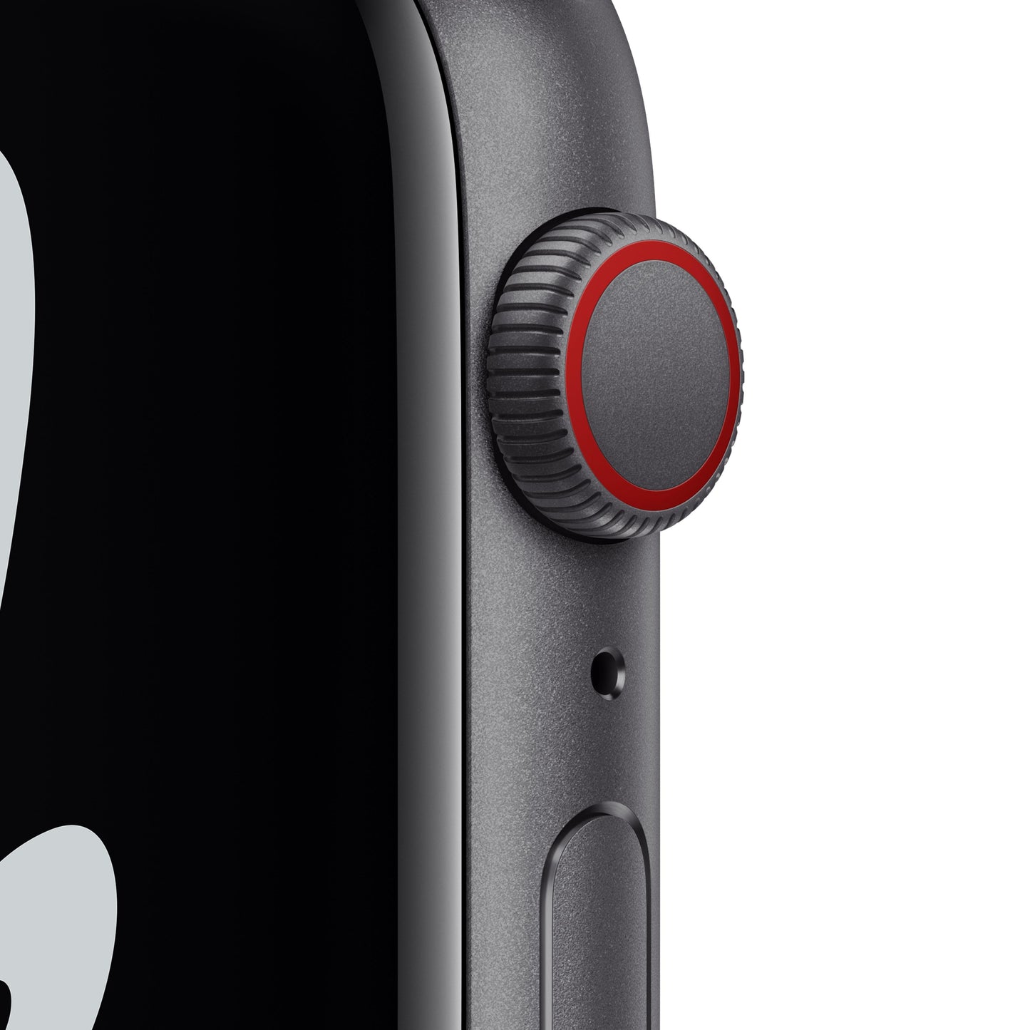 Apple Watch Nike SE GPS + Cellular, 44mm Space Grey Aluminium Case with Anthracite/Black Nike Sport Band - Regular