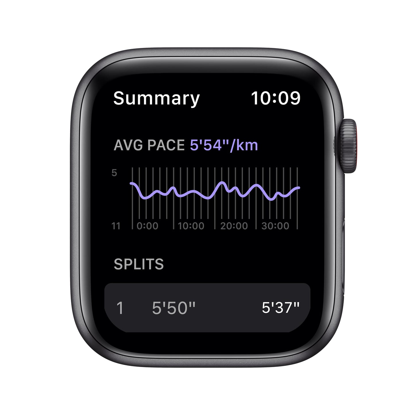 Apple Watch Nike SE GPS + Cellular, 44mm Space Grey Aluminium Case with Anthracite/Black Nike Sport Band - Regular