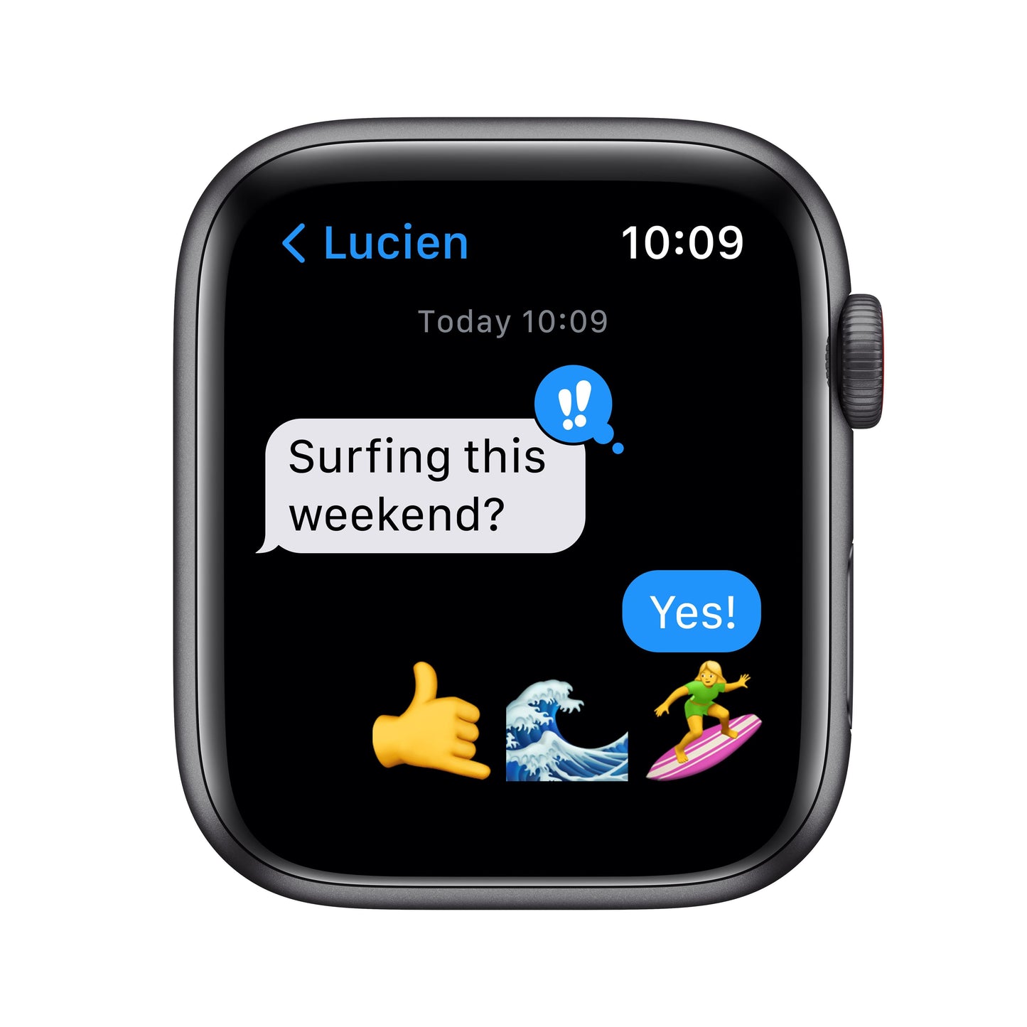 Apple Watch Nike SE GPS + Cellular, 44mm Space Grey Aluminium Case with Anthracite/Black Nike Sport Band - Regular