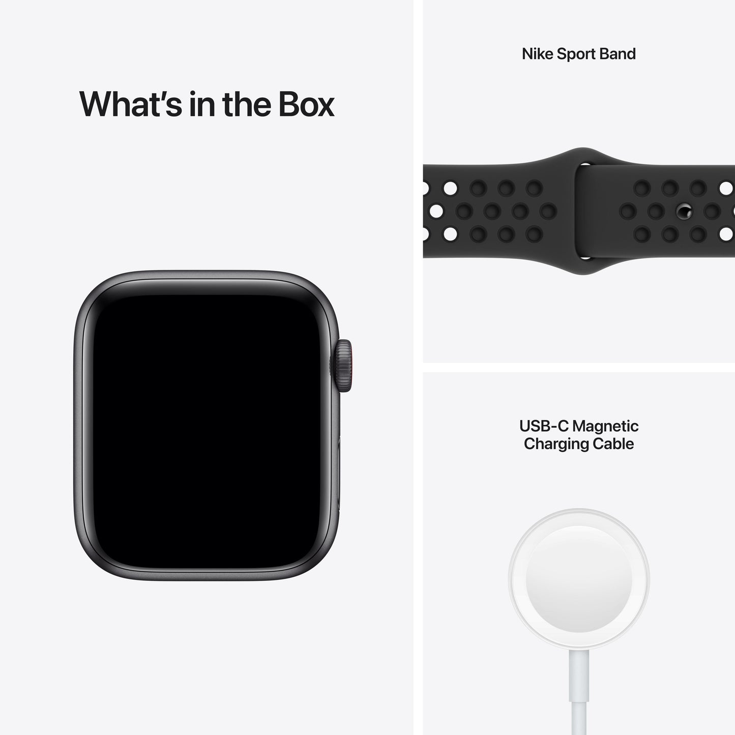 Apple Watch Nike SE GPS + Cellular, 44mm Space Grey Aluminium Case with Anthracite/Black Nike Sport Band - Regular