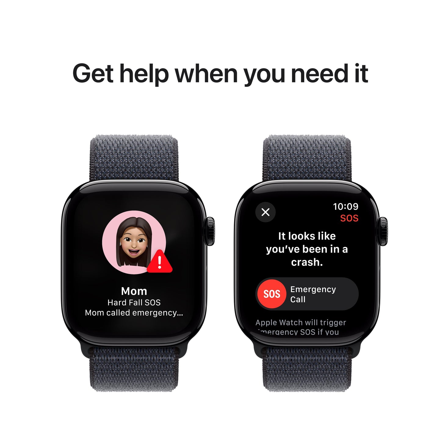 Apple Watch Series 10 GPS 42mm Jet Black Aluminium Case with Ink Sport Loop