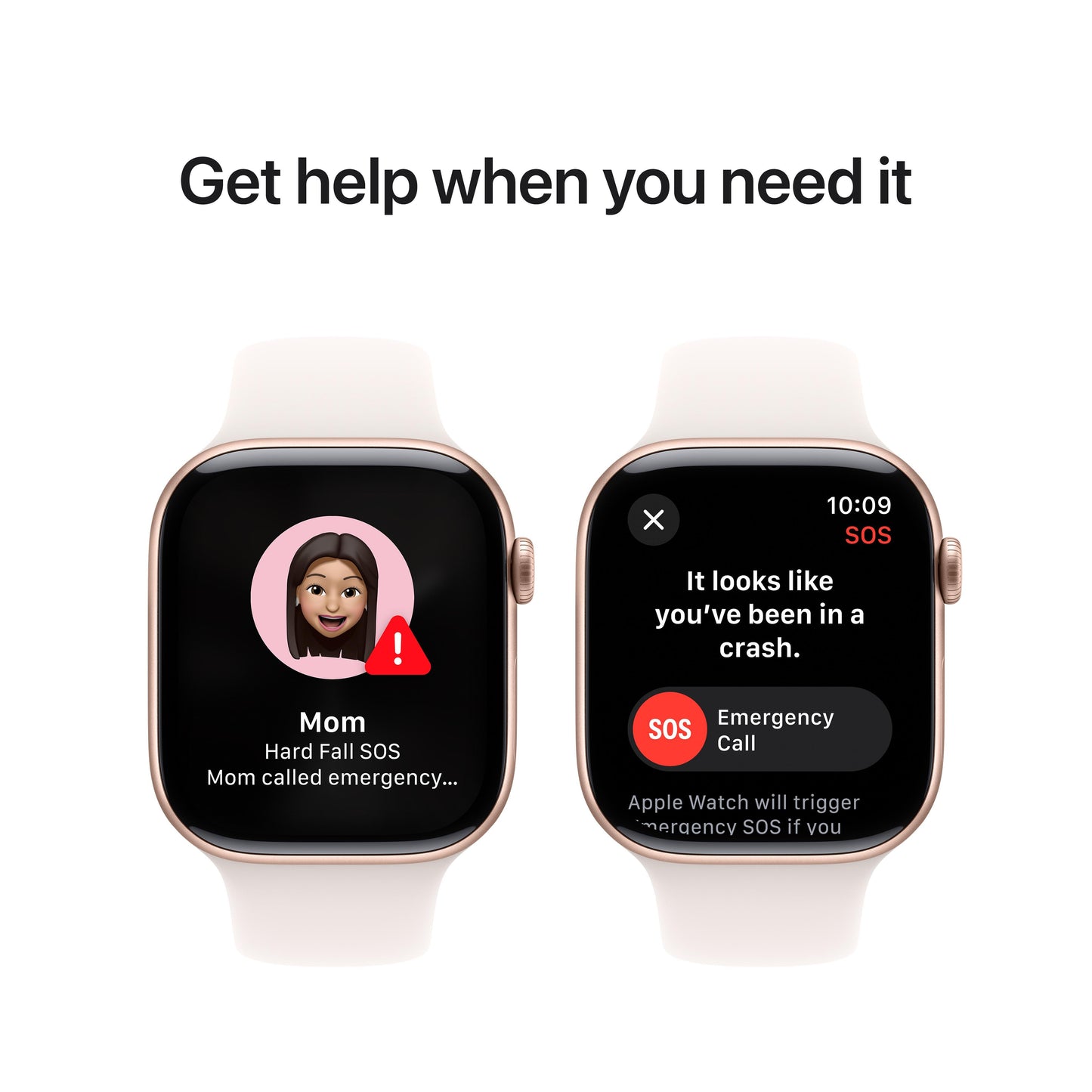 Apple Watch Series 10 GPS + Cellular 46mm Rose Gold Aluminium Case with Light Blush Sport Band - M/L