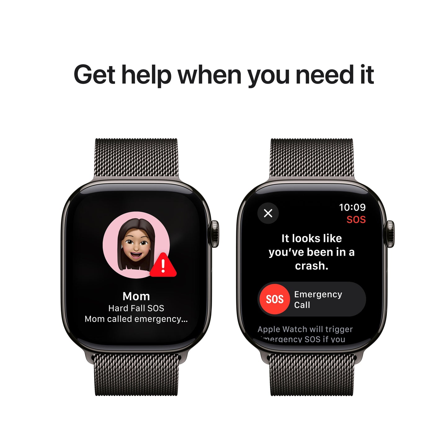 Apple Watch Series 10 GPS + Cellular 46mm Slate Titanium Case with Slate Milanese Loop - M/L