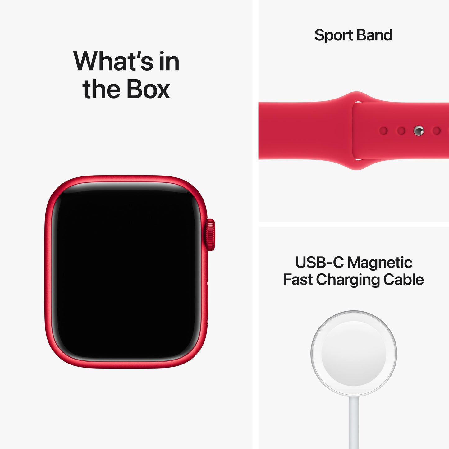 Apple Watch Series 8 GPS 45mm (PRODUCT)RED Aluminium Case with (PRODUCT)RED Sport Band - Regular