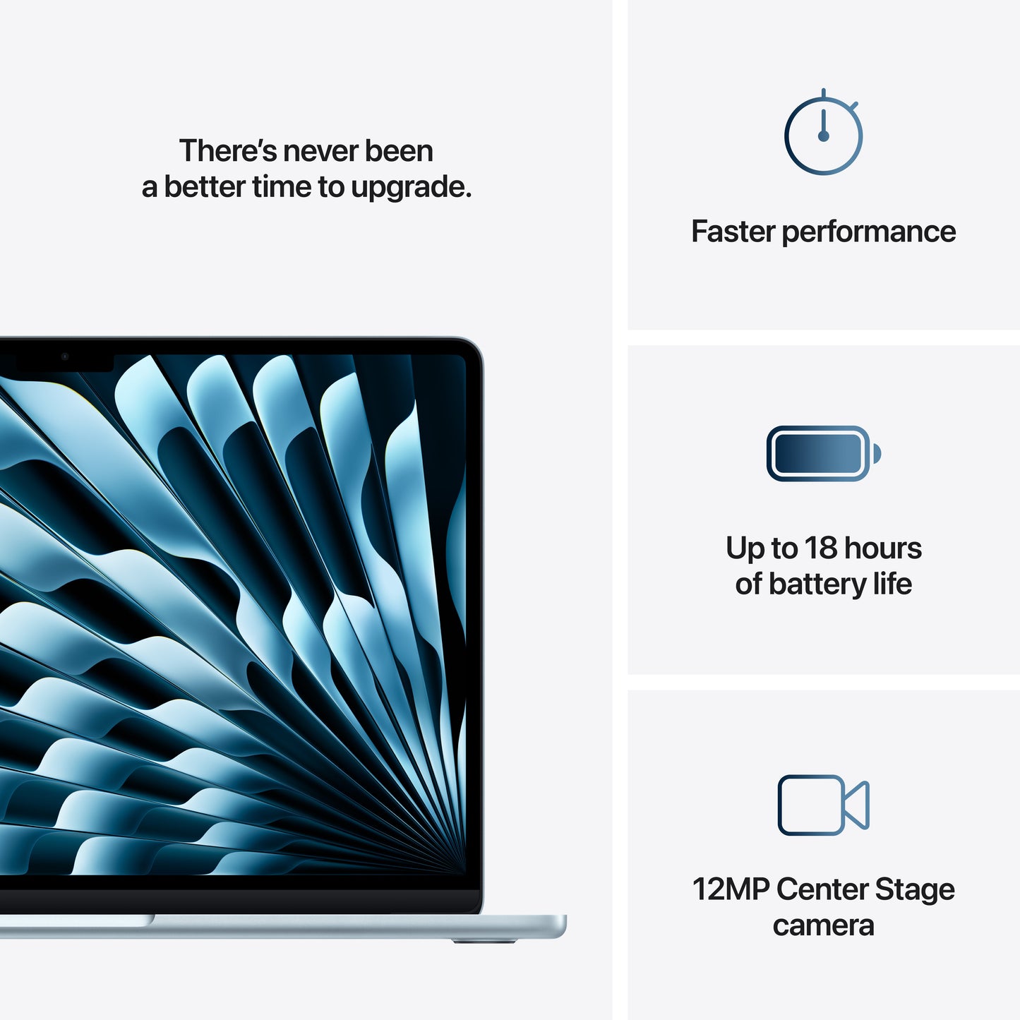 13-inch MacBook Air: Apple M4 chip with 10-core CPU and 10-core GPU, 512GB SSD - Sky Blue