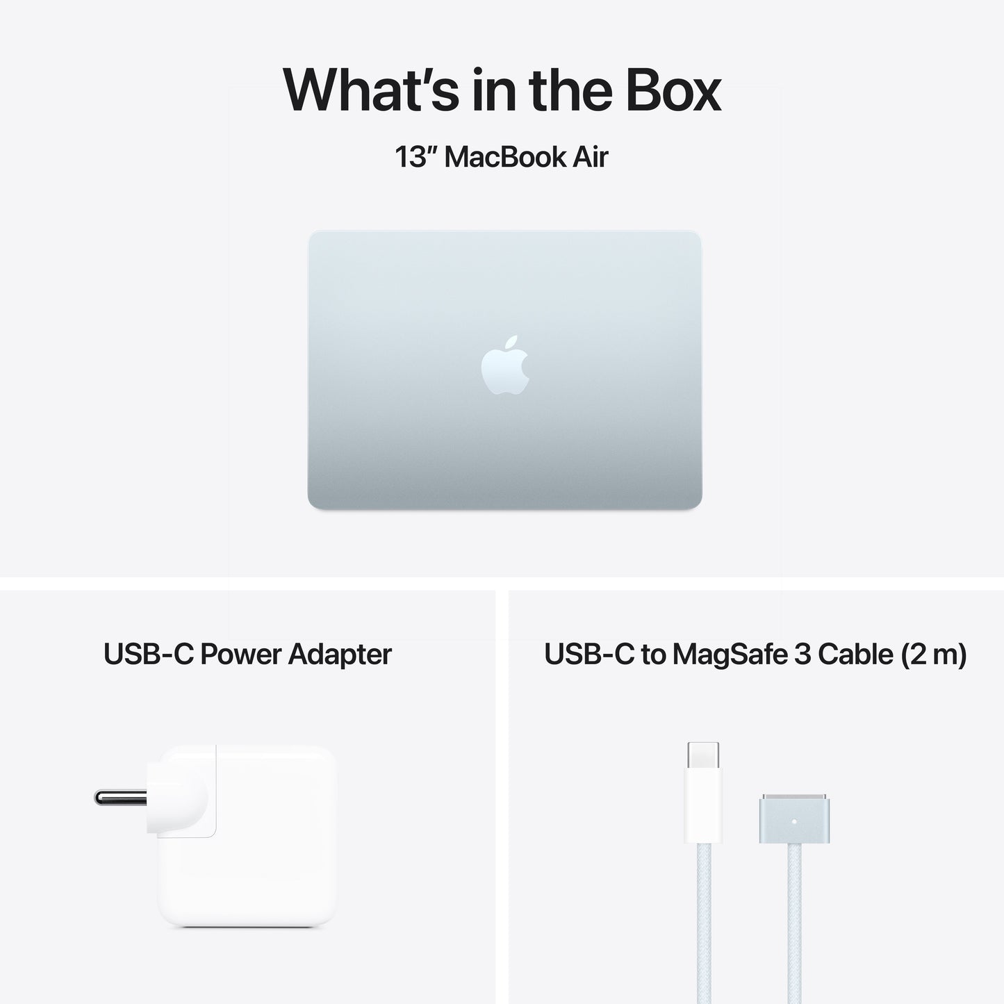 13-inch MacBook Air: Apple M4 chip with 10-core CPU and 10-core GPU, 512GB SSD - Sky Blue