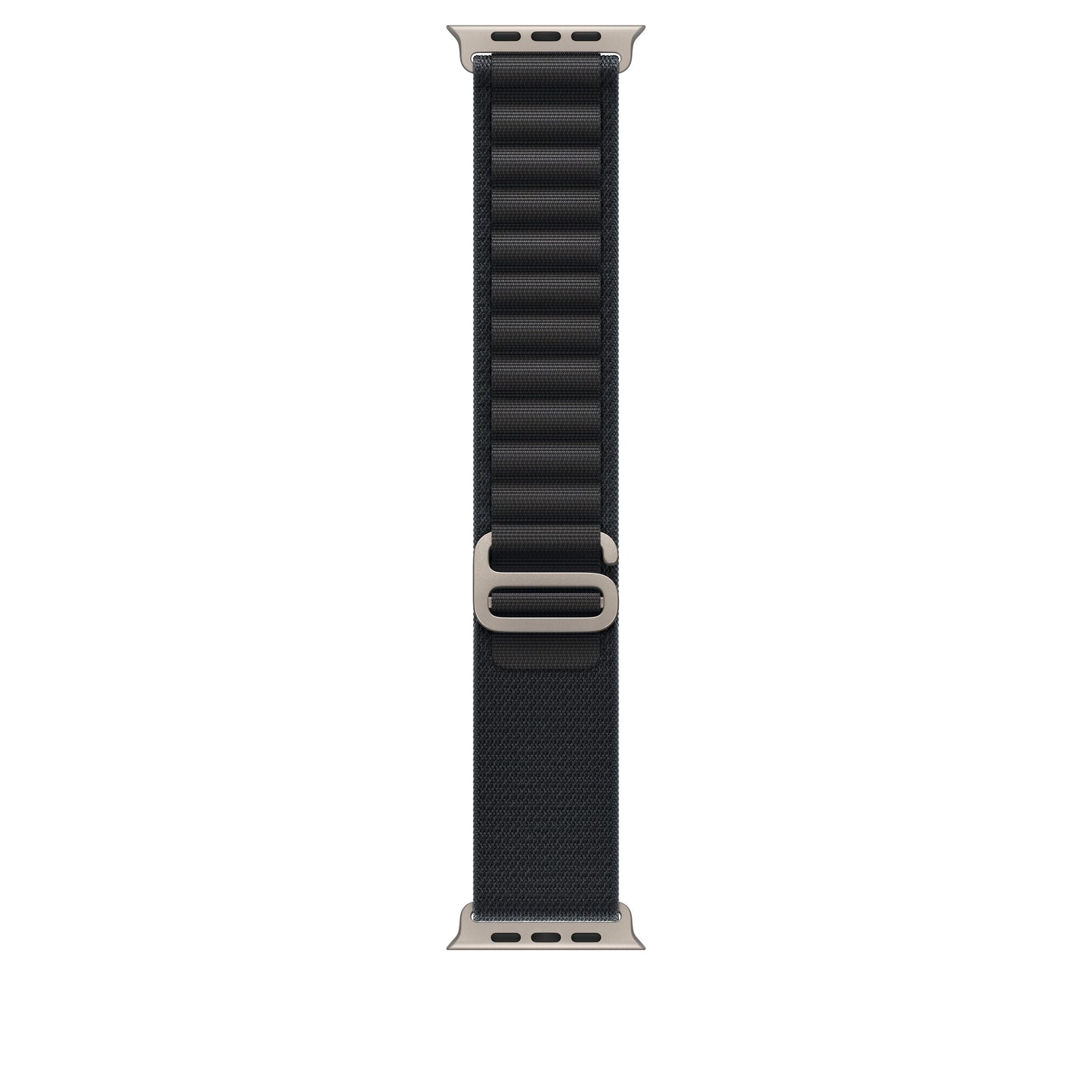 49mm Black Alpine Loop - Large - Natural Titanium Finish