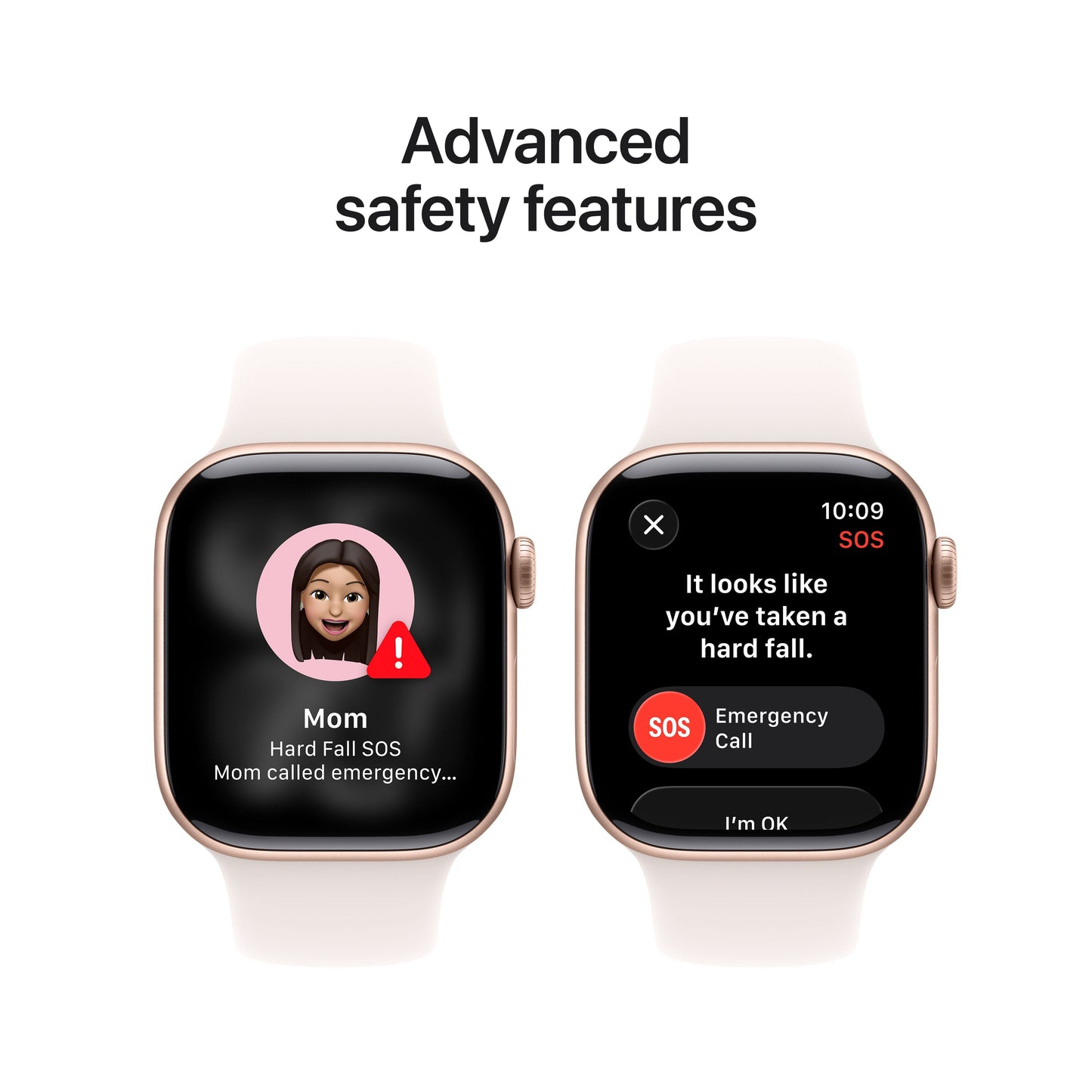 Apple Watch Series 11 GPS + Cellular 42mm Rose Gold Aluminium Case with Light Blush Sport Band - M/L