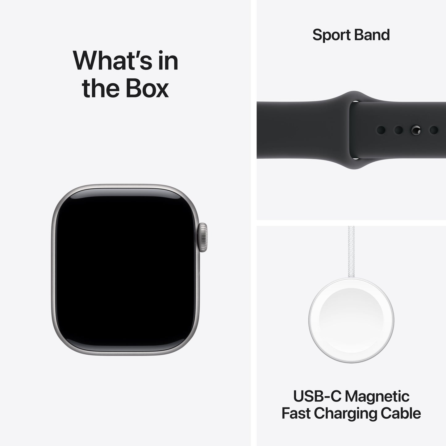 Apple Watch Series 11 GPS + Cellular 42mm Space Grey Aluminium Case with Black Sport Band - M/L