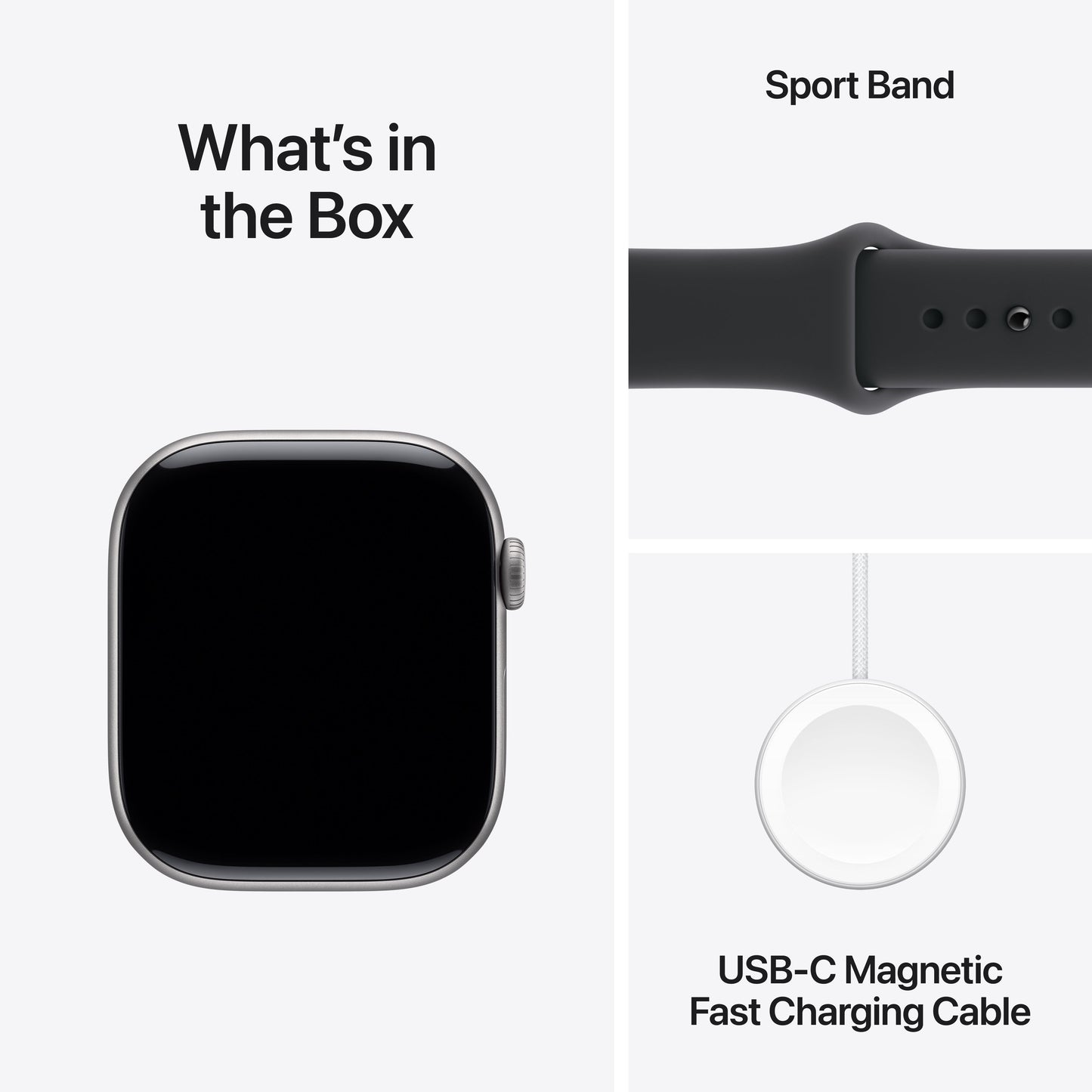 Apple Watch Series 11 GPS 46mm Space Grey Aluminium Case with Black Sport Band - S/M