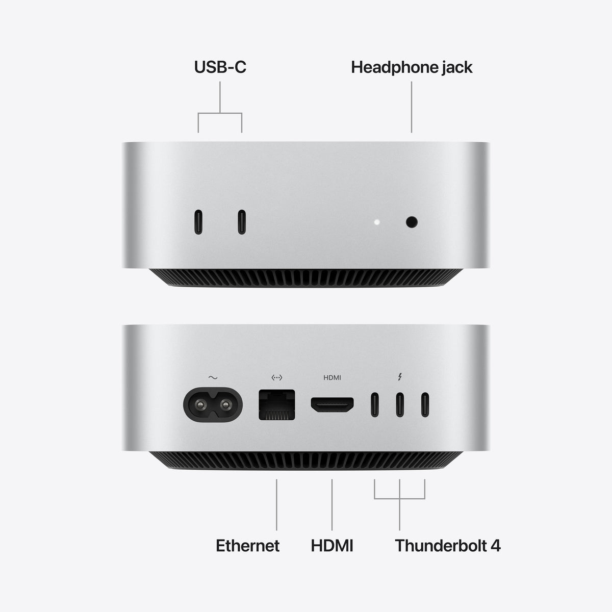Mac mini: Apple M6 chip with 12-core CPU and 12-core GPU, 512GB SSD - Silver