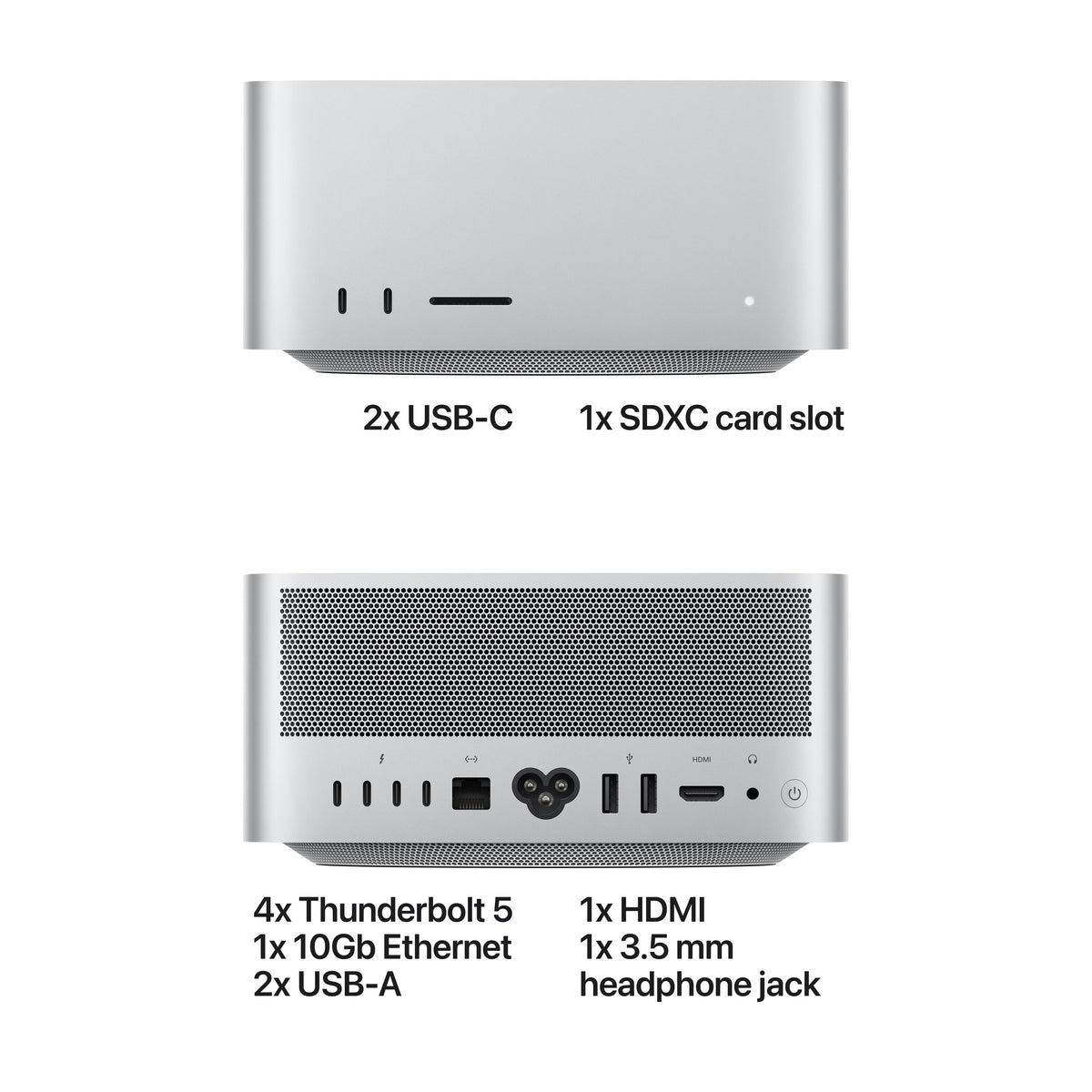 Mac Studio: Apple M5 Max chip with 18-core CPU and 32-core GPU, 512GB SSD