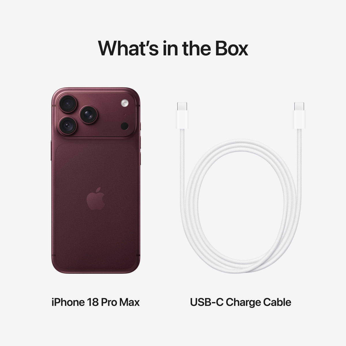 iPhone 18 Pro Max 2TB Burgundy