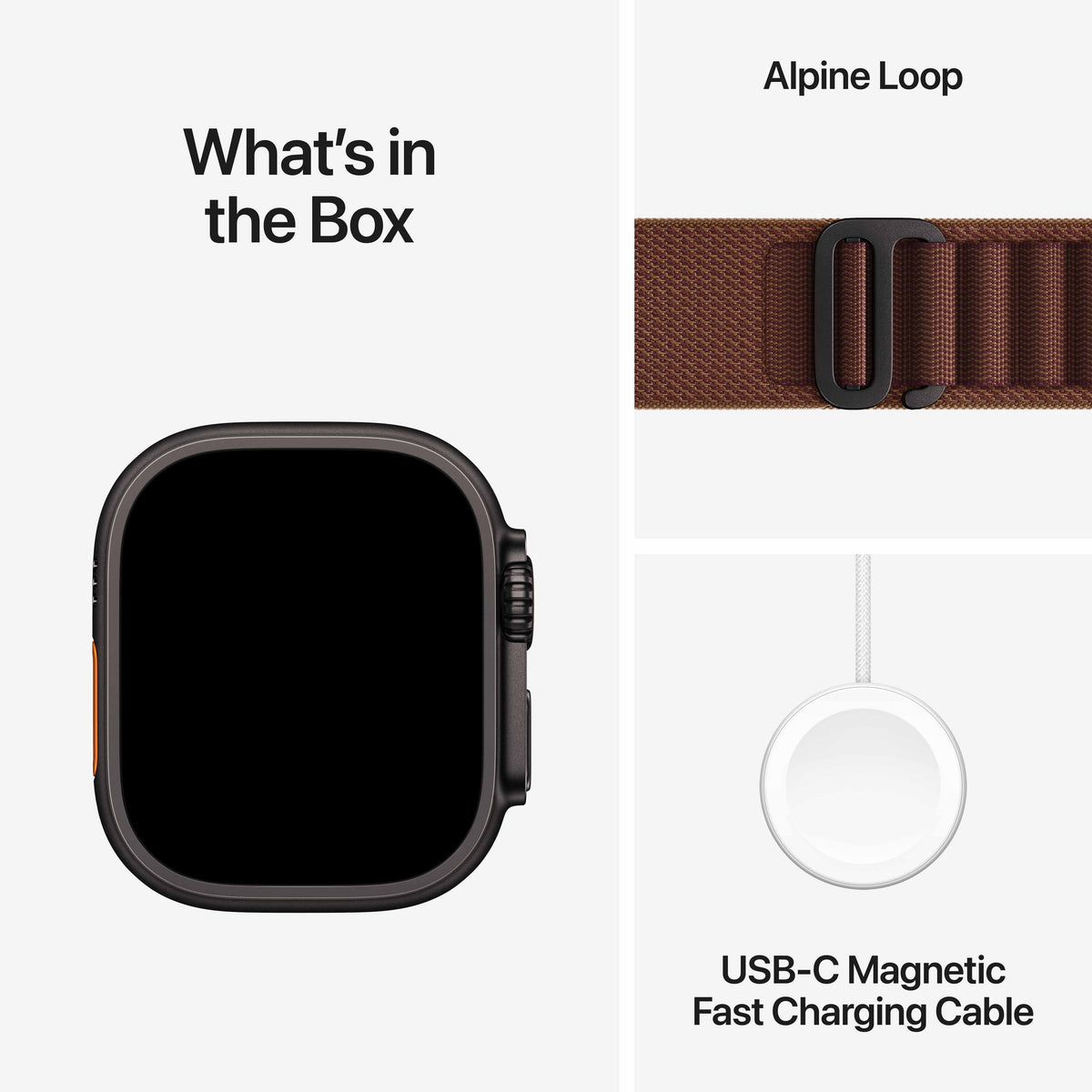 Apple Watch Ultra 4 GPS + Cellular 49mm Black Titanium Case with Burgundy Alpine Loop - M