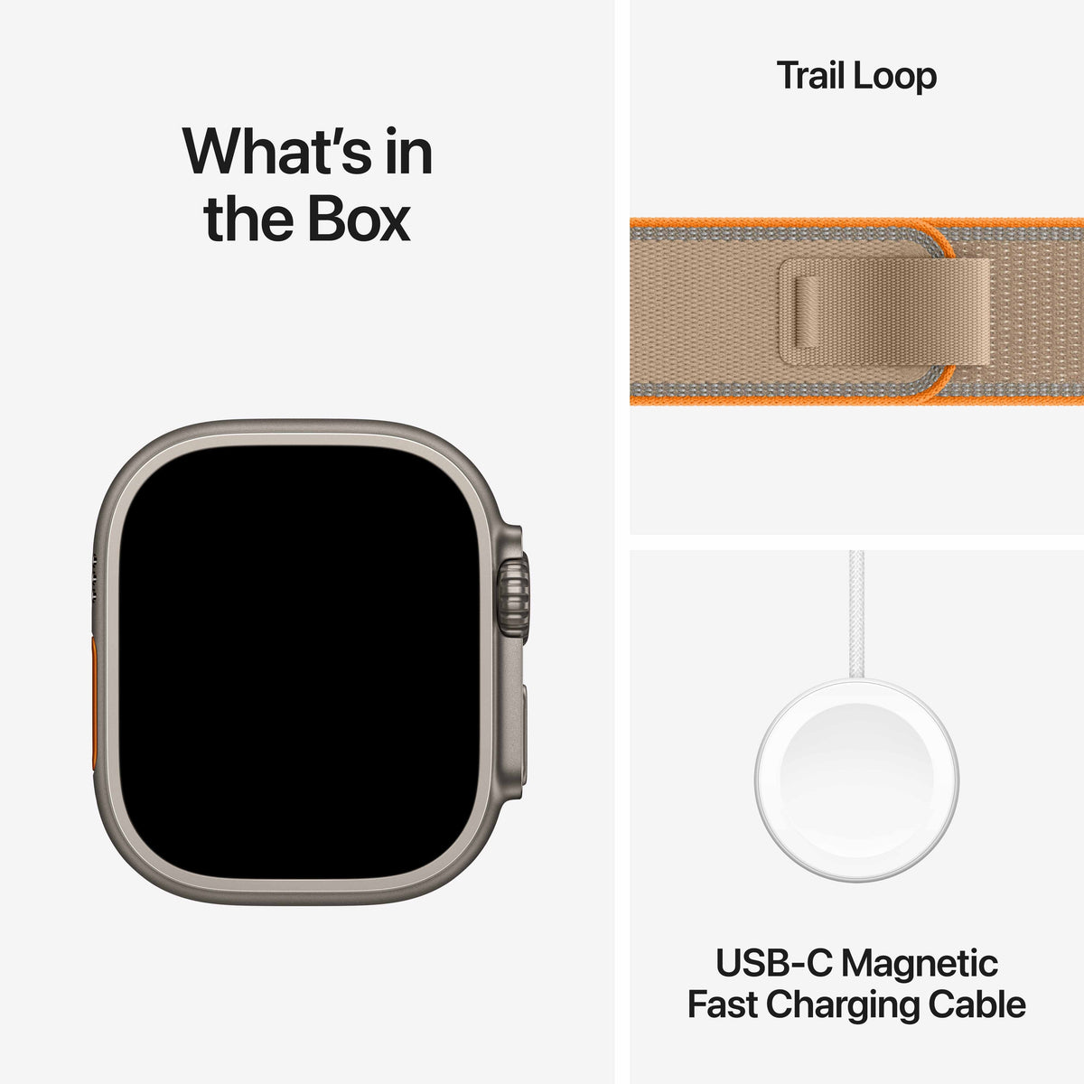 Apple Watch Ultra 4 GPS + Cellular 49mm Natural Titanium Case with Sand Trail Loop - M/L