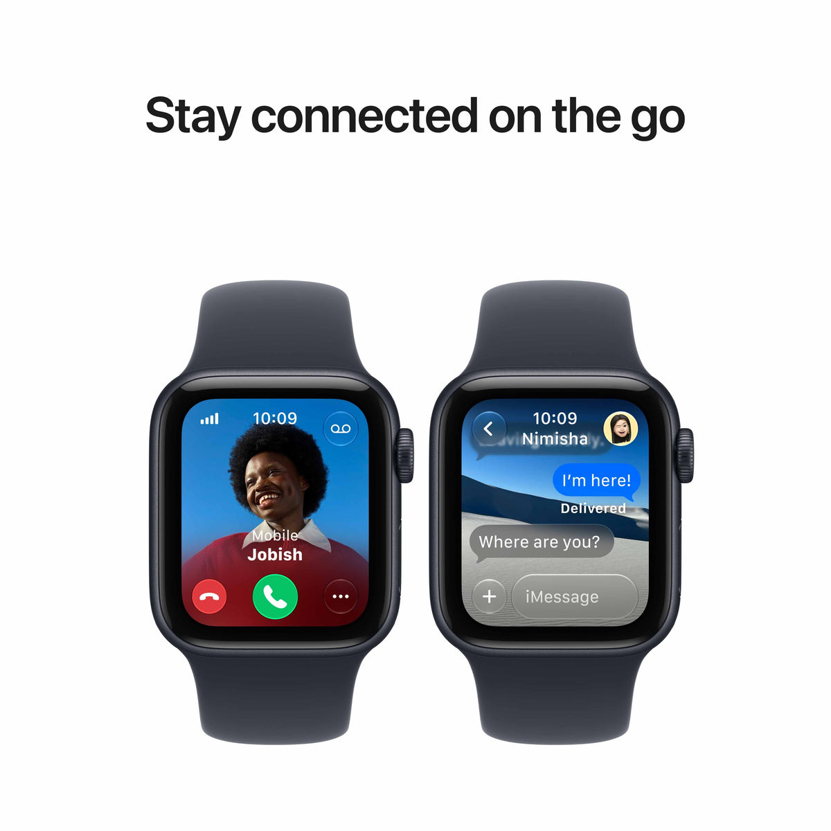 Apple Watch SE 3 GPS + Cellular 40mm Starlight Aluminium Case with Sand Sport Band - M/L