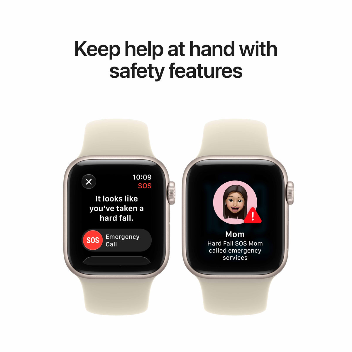 Apple Watch SE 3 GPS + Cellular 40mm Starlight Aluminium Case with Sand Sport Band - M/L
