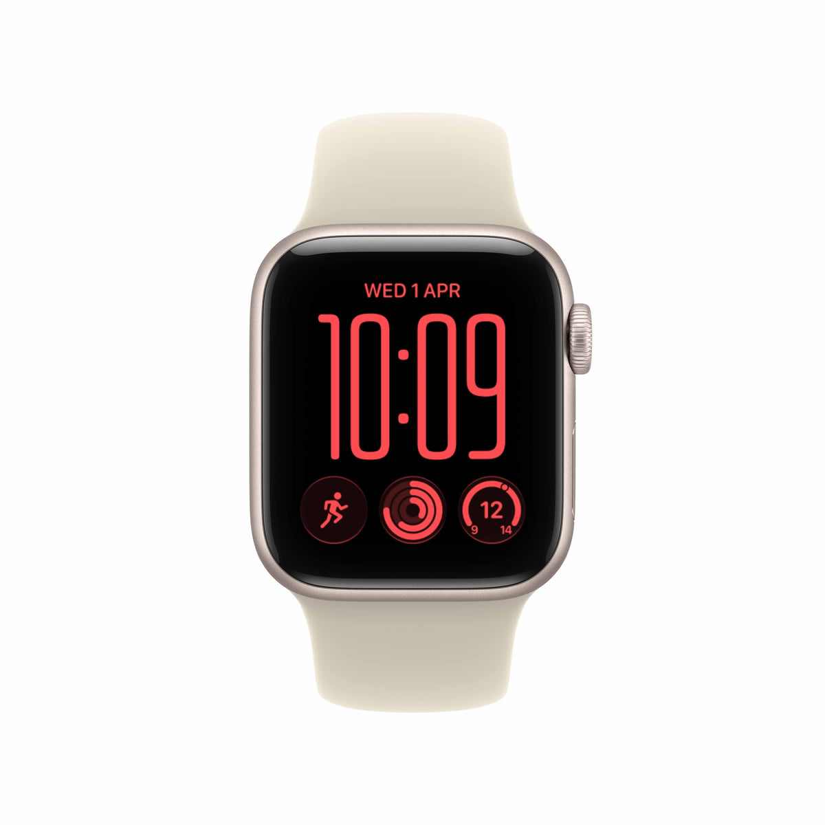 Apple Watch SE 3 GPS 40mm Starlight Aluminium Case with Sand Sport Band - S/M