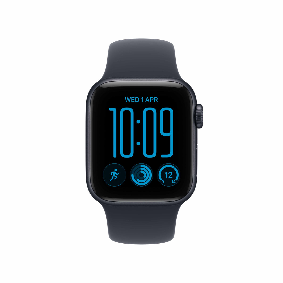 Apple Watch SE 3 GPS + Cellular 40mm Midnight Aluminium Case with Navy Blue Sport Band - S/M