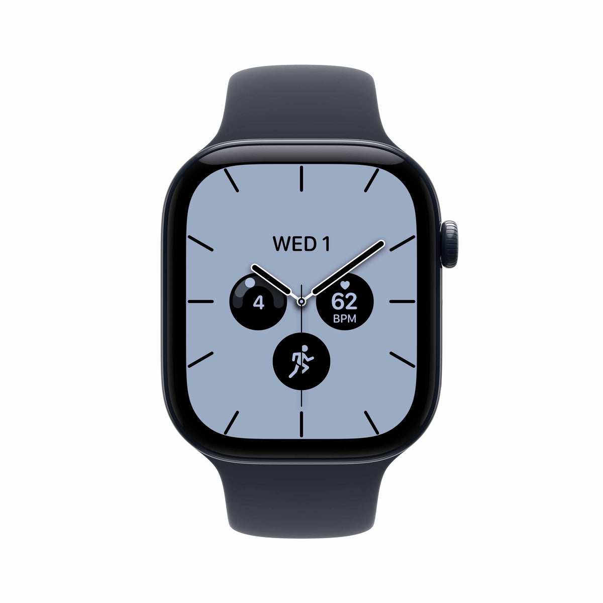 Apple Watch Series 12 GPS + Cellular 46mm Night Blue Ceramic Case with Navy Blue Sport Band - S/M