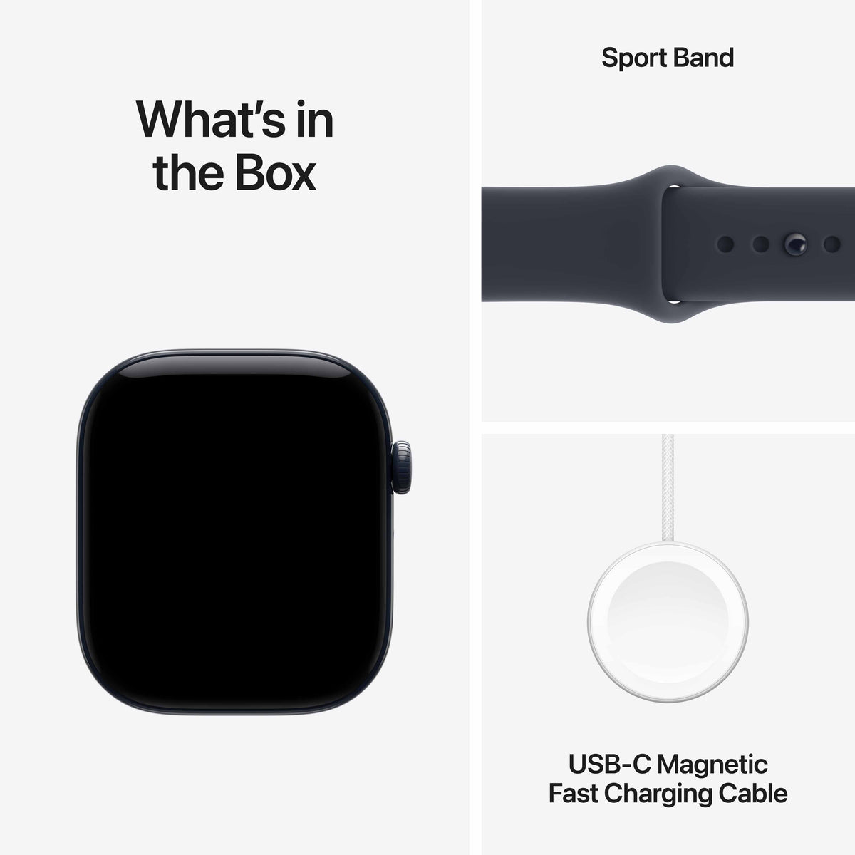 Apple Watch Series 12 GPS + Cellular 46mm Night Blue Ceramic Case with Navy Blue Sport Band - S/M