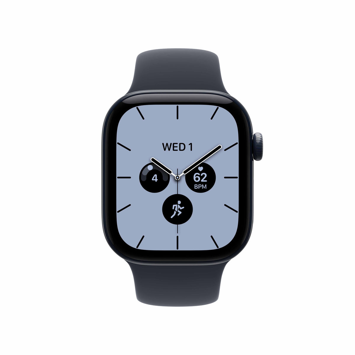 Apple Watch Series 12 GPS + Cellular 42mm Night Blue Ceramic Case with Navy Blue Sport Band - M/L