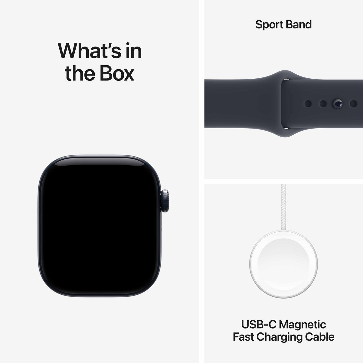 Apple Watch Series 12 GPS + Cellular 42mm Night Blue Ceramic Case with Navy Blue Sport Band - S/M