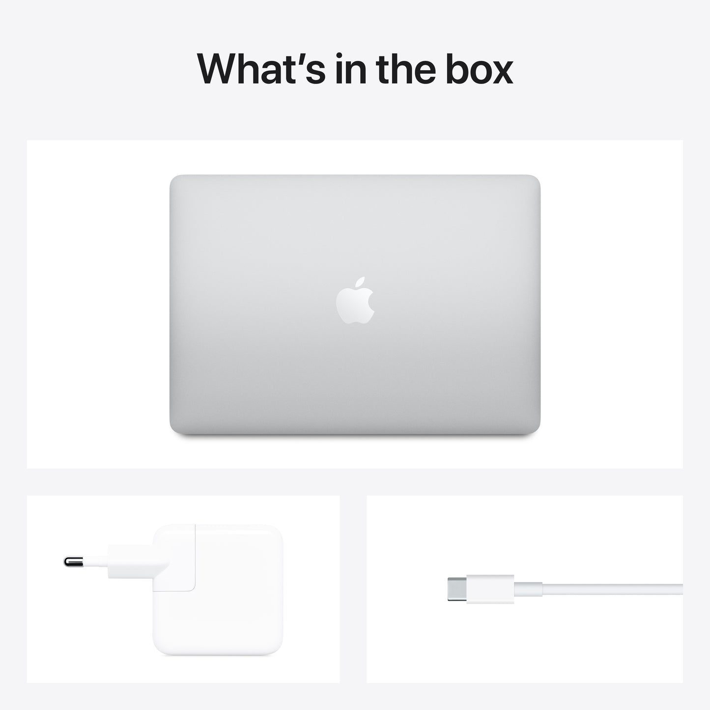 13-inch MacBook Air: Apple M1 chip with 8-core CPU and 7-core GPU, 256GB - Silver