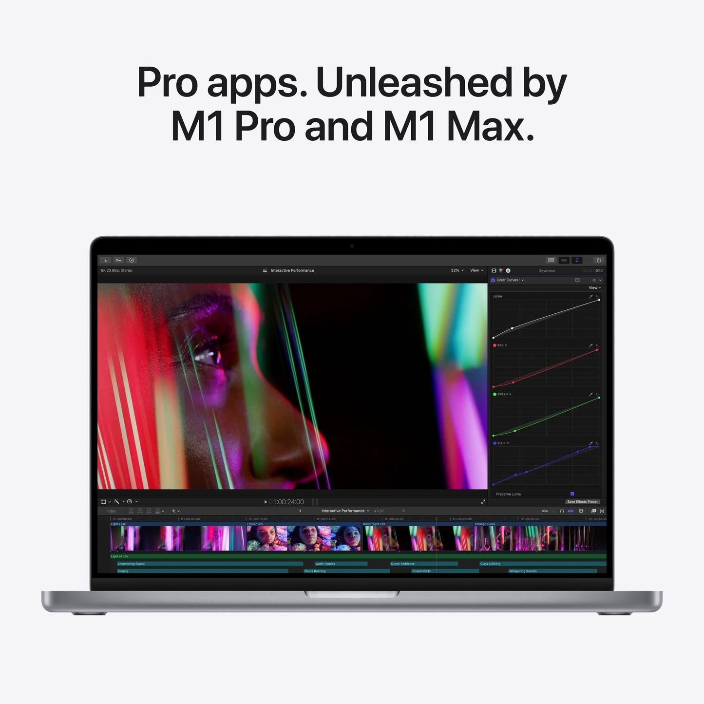 14-inch MacBook Pro: Apple M1 Pro chip with 8?core CPU and 14?core GPU, 512GB SSD - Space Grey