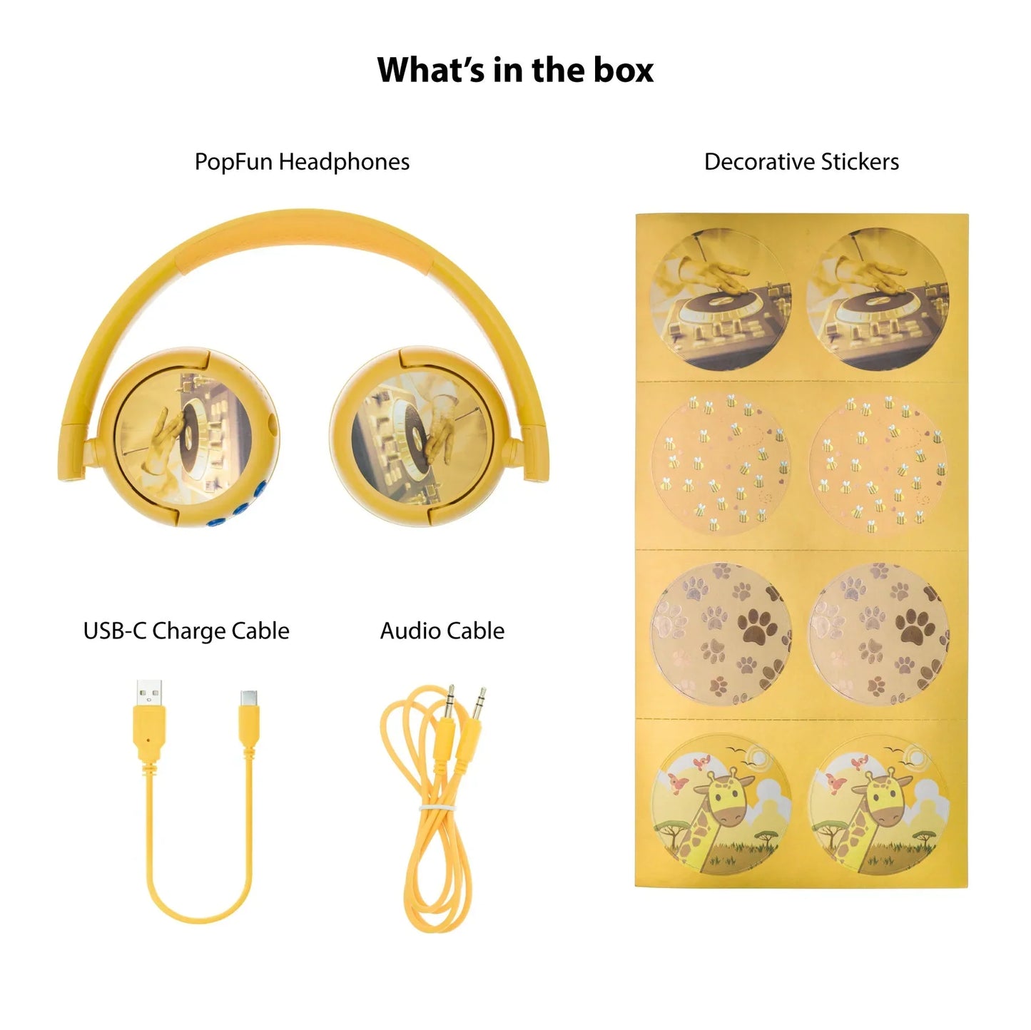 Onanoff BuddyPhones POPFUN - Yellow