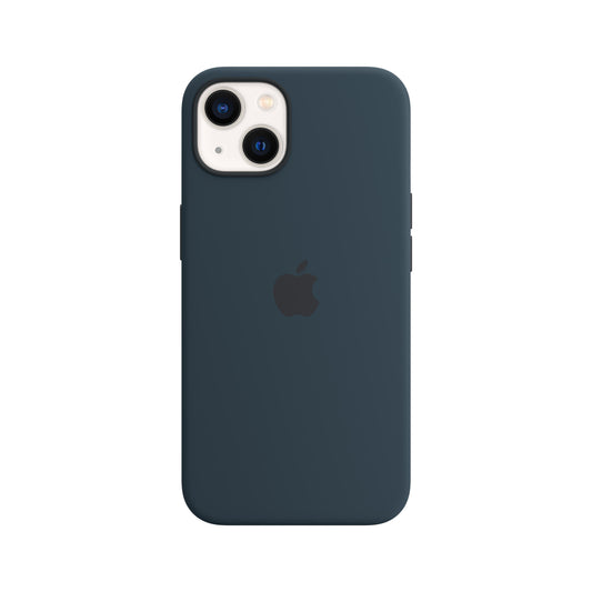 iPhone 13 Silicone Case with MagSafe-Abyss Blue