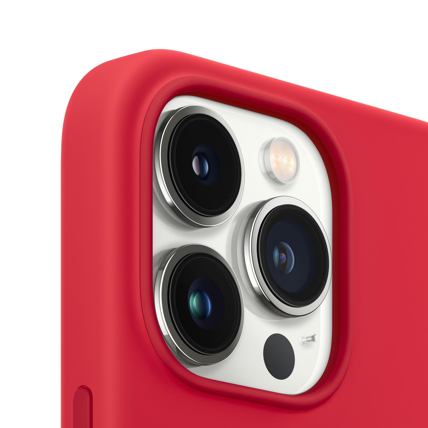 iPhone 13 Pro Max Silicone Case with MagSafe-(PRODUCT)RED