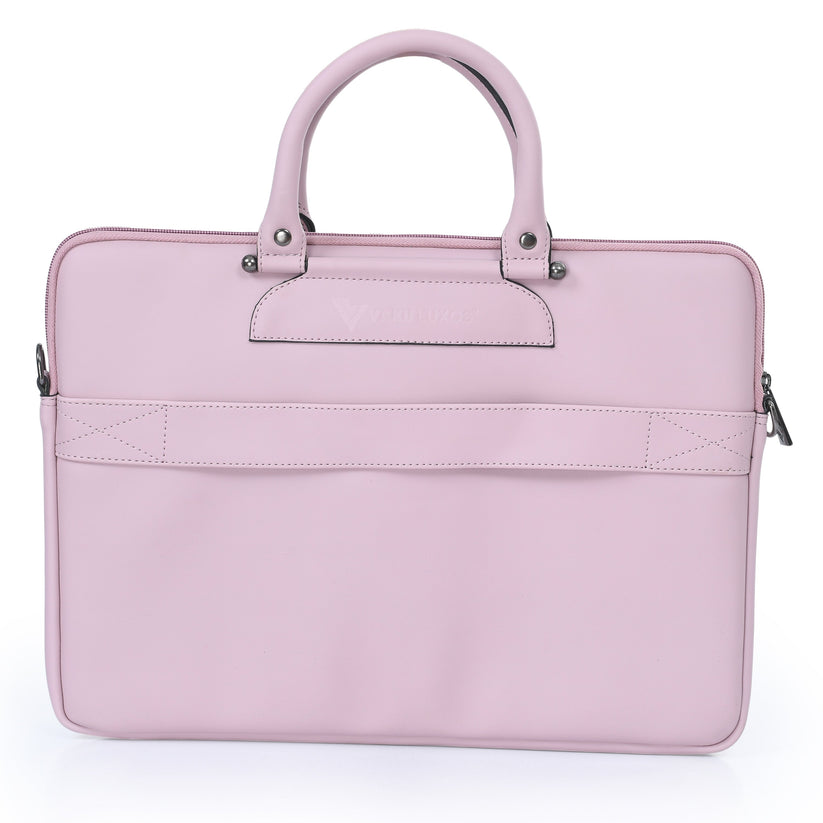 vaku-luxos®-marcella-with-2-front-zippered-pockets-sleeve-for-macbook-13-14-with-strap-highly-durable-pink8905129026219