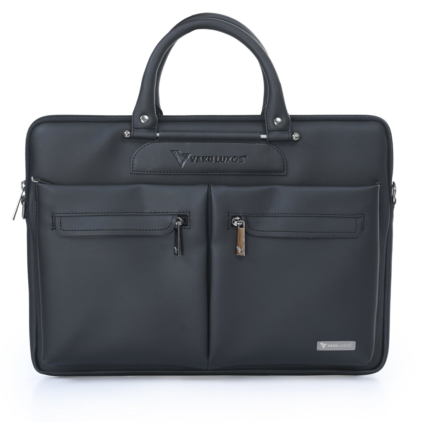 vaku-luxos®-marcella-front-zippered-pockets-sleeve-for-macbook-13-14-with-strap-highly-durable-black8905129026134
