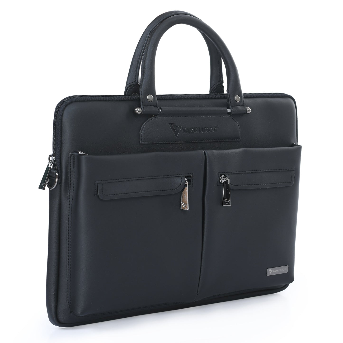 vaku-luxos®-marcella-front-zippered-pockets-sleeve-for-macbook-13-14-with-strap-highly-durable-black8905129026134