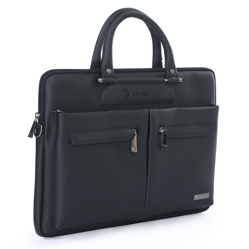 vaku-luxos®-marcella-front-zippered-pockets-sleeve-for-macbook-13-14-with-strap-highly-durable-black8905129026134
