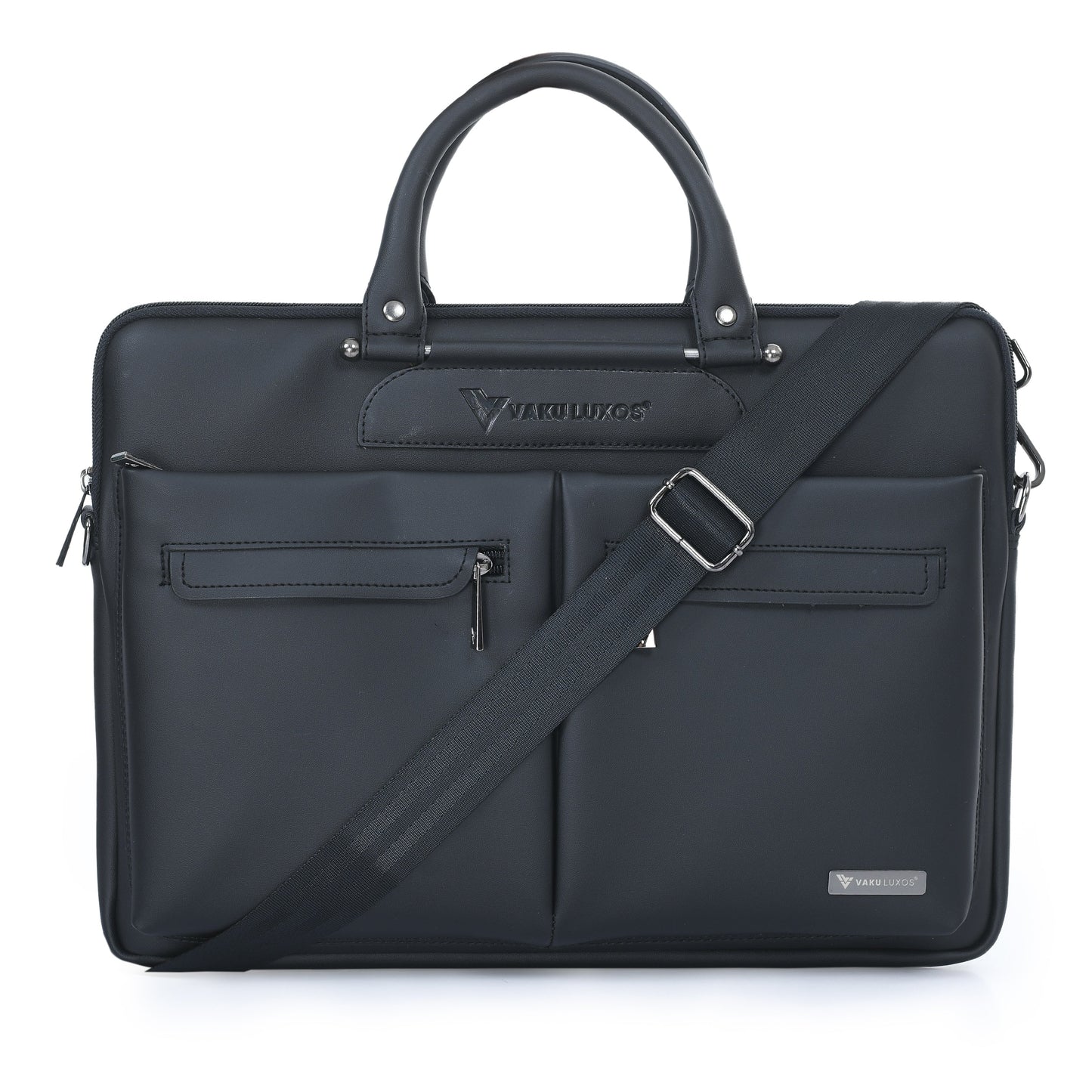 vaku-luxos®-marcella-front-zippered-pockets-sleeve-for-macbook-13-14-with-strap-highly-durable-black8905129026134