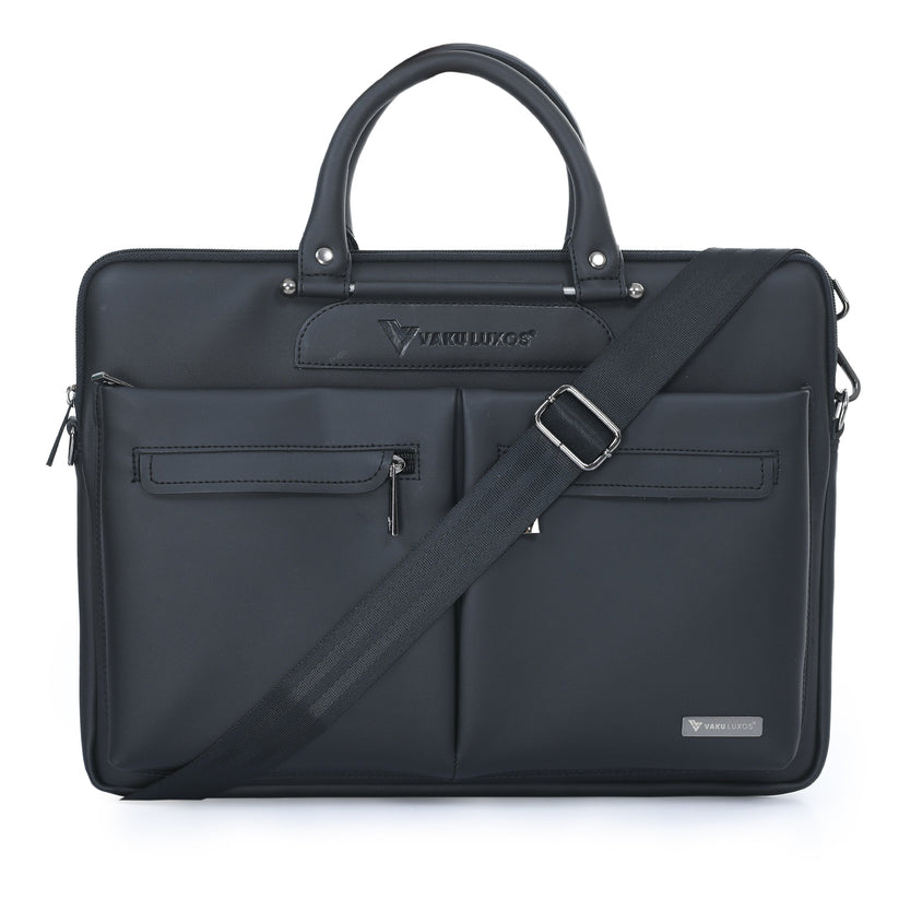 vaku-luxos®-marcella-front-zippered-pockets-sleeve-for-macbook-13-14-with-strap-highly-durable-black8905129026134