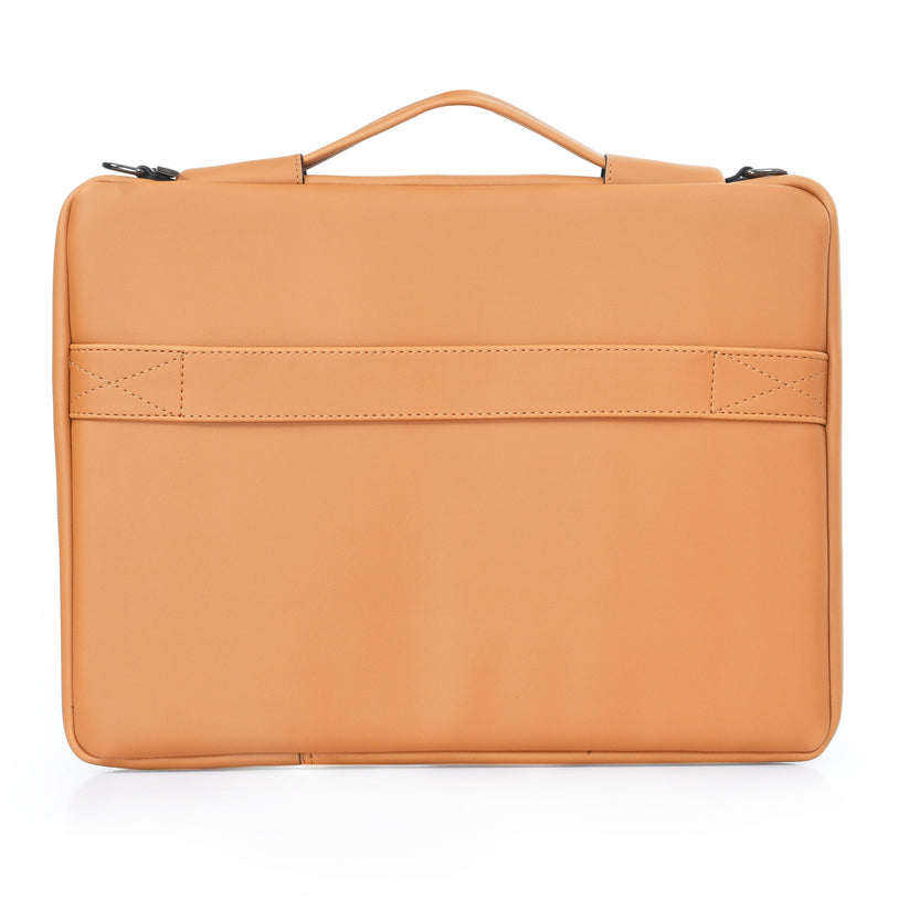 vaku-luxos®-mestella-series-for-macbook-14-refined-leather-sleeve-with-strap-highly-durable-mustard8905129026240