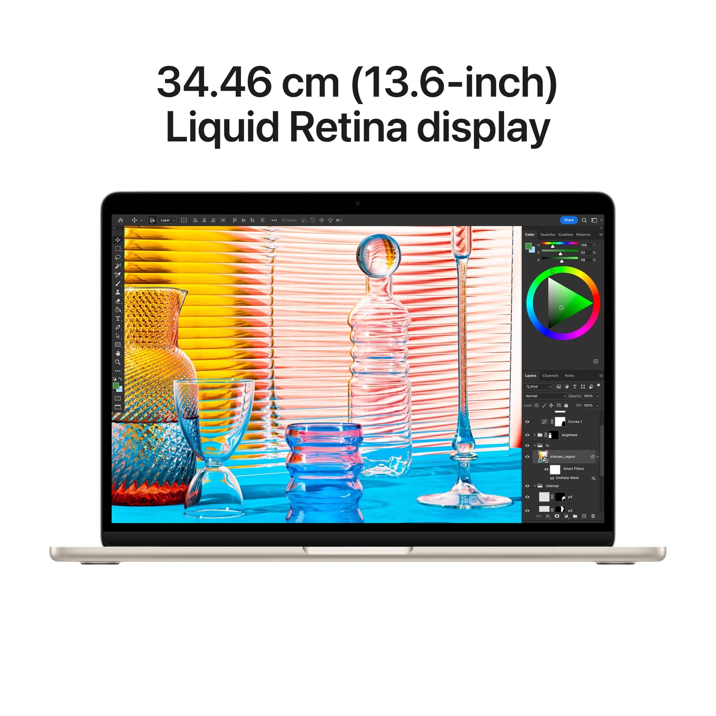 13-inch MacBook Air: Apple M2 chip with 8, core CPU and 10, core GPU, 512GB SSD - Starlight